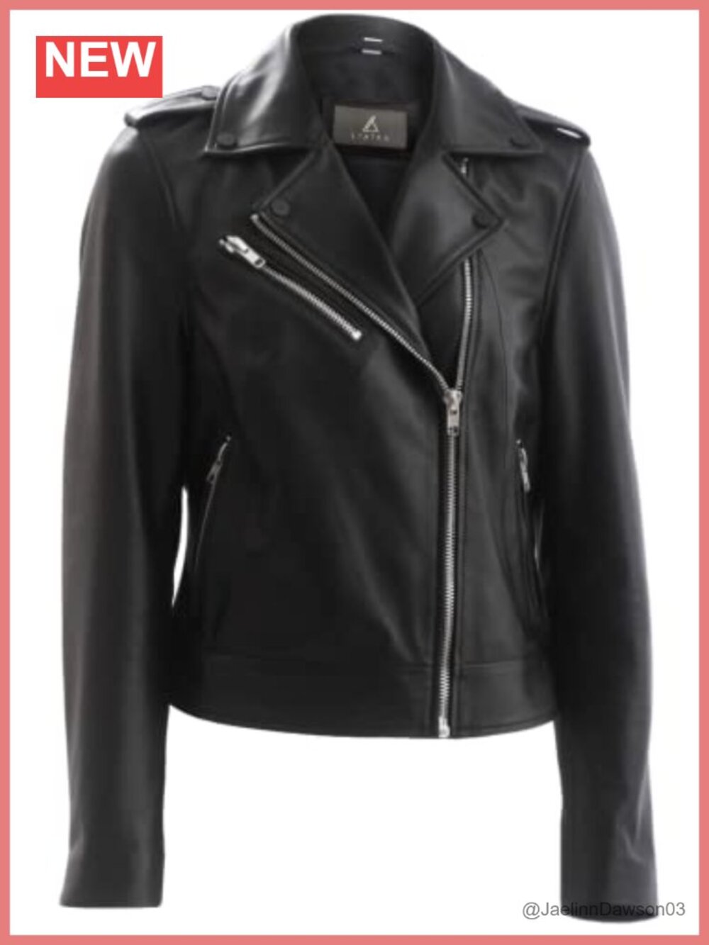 Genuine Lambskin Leather Jacket Women Asymmetrical Moto Biker
